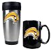 Buffalo Sabres NHL Stainless Steel Travel Tumbler & Black Ceramic Mug Set - Primary Logo by Great American Products
