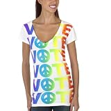 Rainbow Vote Vintage Tee - White