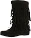 West Blvd Womens Lima Suede Fringe Moccasin Boots