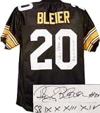 Rocky Bleier signed Pittsburgh Steelers Black Prostyle Jersey SB IX X XIII XIV