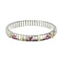 NOMINATION Thin Bracelet in stainless steel, 18k gold, Cubic zirconia and Semiprecious natural stones (PINK TOURMALINE)