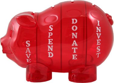 Money Savvy Generation Large Money Savvy Pig in Red