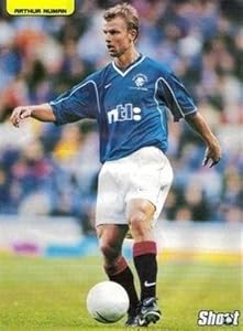 SHOOT football magazine Glasgow Rangers AERTHUR NUMAN NTL home kit picture: Amazon.co.uk 