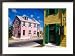Colorful Loyalist Home, Governor's Harbour, Eleuthera Island, Bahamas Collections Framed Photographic Poster Print by Greg Johnston, 29x21