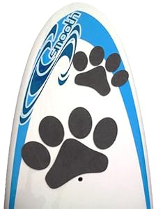 Pup Deck SUP Traction Pad for Dogs Stand Up Paddleboard Deck Padding (Paw Prints Style)