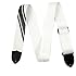 Fender Competition Stripe Guitar Strap, White/Black