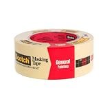 3M 2050 Scotch Masking Tape for General Painting, 1.88-Inch x 60.1-Yard, 1-Pack
