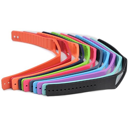 ECSEM Replacement Wrist Bands with Metal Clasps for Samsung Galaxy Gear (11 Band and 11 Clasp)