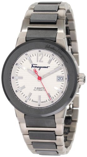 Ferragamo Men's F54MBA78901 S789 F-80 Swiss Automatic Black Ceramic Two Tone Watch