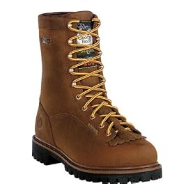 Buy Mens Georgia 8 Waterproof Vibram Leather Lace-Up Casual Work Boots by Georgia