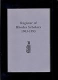 Register of Rhodes scholars 1903-1995