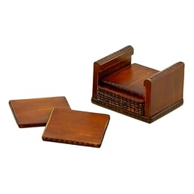 Mountain Woods Valencia Collection Antique Style 7 Piece Coaster Set by Mountain Woods