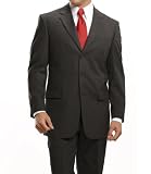 Traveler Suit Separate 3-Button Jacket Extended Sizes (GREY CHK, 44 X-LONG)