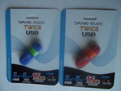 DANE-ELEC TWICE USB PORTABLE MEMORY