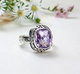 Completely Handcrafted - Designer Sterling Silver Brazilian Amethyst Ring