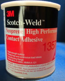 1 Quart Can, 3M Scotch-Weld Neoprene, High Performance Contact Adhesive, # 1357