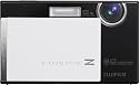 Fujifilm FinePix Z100fd Digitalkamera (8 Megapixel, 5fach opt. Zoom, 6,9 cm (2,7 Zoll) Display, Bildstabilisator) schwarz-weiß Klavierlack