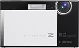 Fujifilm FinePix Z100fd Digitalkamera (8 Megapixel, 5fach opt. Zoom, 6,9 cm (2,7 Zoll) Display, Bildstabilisator) schwarz-wei� Klavierlack