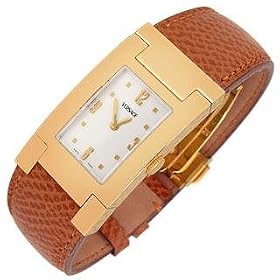Click here to buy Versace On Fifth - Mens Gold Plated Brown Leather Watch by Versace.