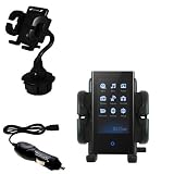 Samsung YP-P2JCBY Car Cup Holder with Car Charger - Uses Gomadic TipExchange