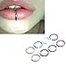 Misscat 40pcs Surgical Steel Lip Ear Nose Hoop Ring Clip Fake Septum Clicker Non Piercing Jewelry
