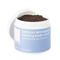 LATHER Bamboo Lemongrass Foaming Body Scrub, 8-Ounce Jar