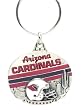 Arizona Cardinals Oval Pewter Keychain