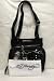 Ed Hardy Tess Black Washed Canvas Messenger Bag