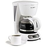 Mr. Coffee TF4GTF 4-Cup Switch Coffeemaker, White with Gold Tone Filter