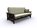 American Furniture Alliance Rhodes Metal/Wood Frame Full, Espresso