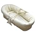 Baby Doll Bedding Pique Moses Basket, Ecru