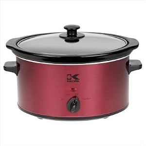 Kalorik SC 32648 Stainless-Steel 7-Quart Slow Cooker, Red by 