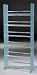 6 Shelf Sand Blasted Glass DVD Rack