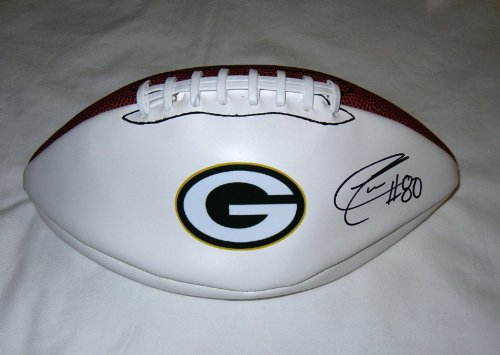 Donald Driver Autographed Green Bay Packers Logo Football W/PROOF, Picture of Donald Signing For Us, Green Bay Packers, Super Bowl Champion, Alcorn State Braves