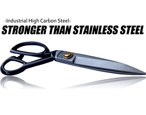 Super-Scissors-STRONGER-THAN-STAINLESS-STEEL-Heavy-Duty-Scissors-Industrial-High-Carbon-Steel-9-Inch-wComfort-Grip-Perfect-for-the-Artist-Student-Home-or-Office-Sewing-Scissors-Shears-Evergreen-Art-Su