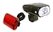 Bike Headlight and LED Tail Light Safety Set - 2 Minute Installation!
