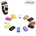 NIUTOP 12pcs Multicolor Replacement Silicon Fastener Ring for Fitbit Flex Wireless Activity Bracelet Sport Wristband - Fix the Clasp Fall Off Problem - (Tracker or Wristband NOT included)