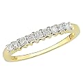 Women 10K Semi Eternity Band - White