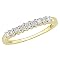 Women 10K Semi Eternity Band - White