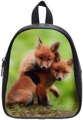 New Top Fox Kid's School Bag Animal PU leather Backpack