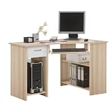 SB-Design - Felix - Bureau ordinateur - 118 x 76 x 77 cm - Frêne/blanc