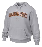 Oklahoma State Cowboys Grey Classic II NCAA Embroidered Hooded Sweatshirt By Nike Team Sports