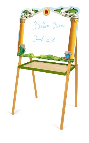 Jeujura - 4406 - Loisir Créatif - Tableau Créatif - Babar - Feutre avec Ardoise Craie