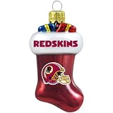 NFL Washington Redskins Blown Glass Stocking Ornament