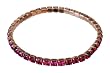 Gold Fuchsia Stretch Bracelet