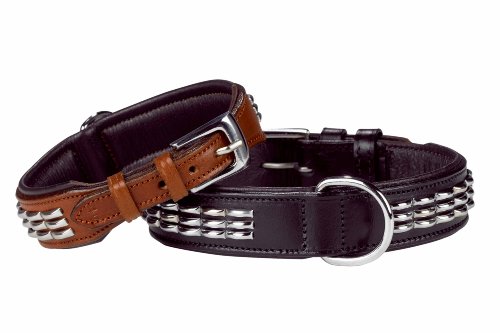 Nobby 78471-98 Leder Halsband \"MALECO\" L: 65 cm, B: 34 mm, cognac-braun Preisvergleich