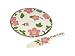 Fransican Desert Rose Cake Plate and Server