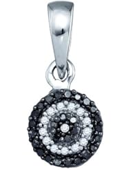 0.12CTW BLACK DIAMOND FASHIPN PENDANT
