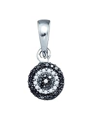 0.12CTW BLACK DIAMOND FASHIPN PENDANT