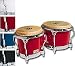 Fiberglass Bongos (Chrome) Red